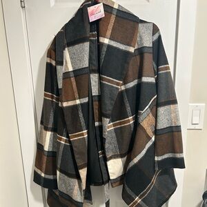 Chic wish PRAIRIE CHECK RABATO COAT was bought for me as a gift. Size medium